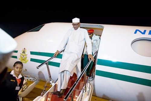Breaking: President Buhari Arrives Nigeria 